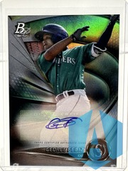 2022 Bowman Platinum George Feliz #TOP-77 RC Autograph Rookie Mariners